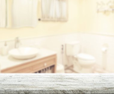 Masa üstü ve arka plan bulanıklık banyo