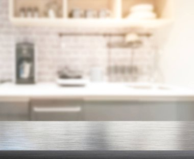 Masa üstü ve arka plan bulanıklık mutfak Oda
