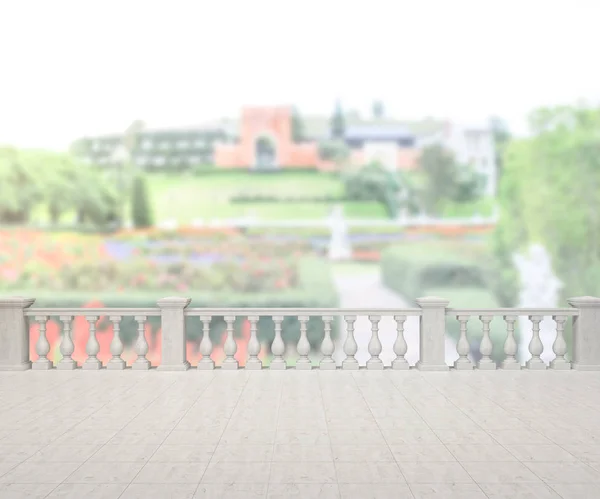 Balcone E Terrazza Di Sfocatura Natura Sfondo — Foto Stock