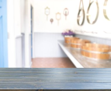 Masa üstü ve arka plan bulanıklık banyo