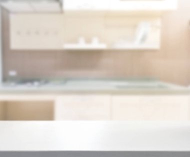 Masa üstü ve arka plan bulanıklık mutfak Oda