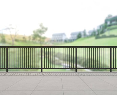 Balkon ve Teras, doğa arka plan bulanıklık