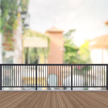 Balkon ve Teras bulanıklık dış arka plan