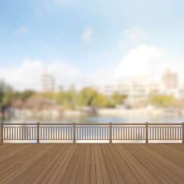 Balkon ve Teras bulanıklık dış arka plan