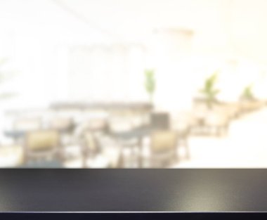 Masa Üstü ve Bulanık Restoran Arkaplan