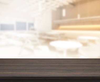 Masa Üstü ve Bulanık Restoran Arkaplan