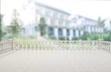 Balkon ve Teras bulanıklık dış arka plan