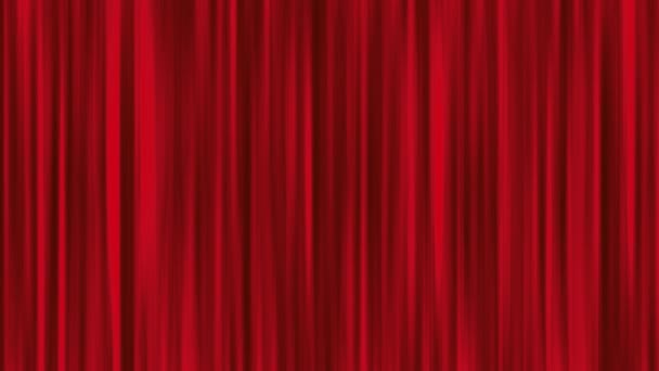 Red Curtain Background Stage — Stock Video