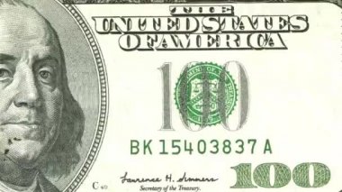 Amerikan Doları Bill para dizisi klip