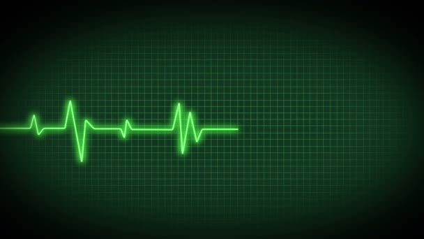 Сердцебиение Частота Сердечных Сокращений Пульс Ekg Ритм Анимации Частота Сердечных — стоковое видео