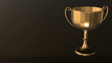 Altın kupa ödüllü şampiyon animasyon 3d