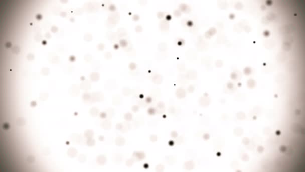 背景粒子模糊了球体微生物飞行显微镜 — 图库视频影像