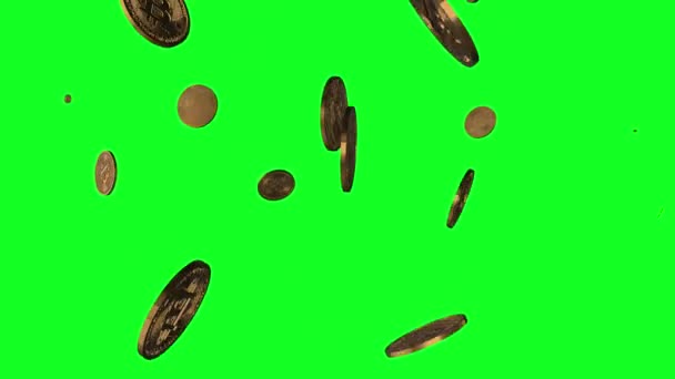 Écran vert lettre alphabet métallique Q animation laser 