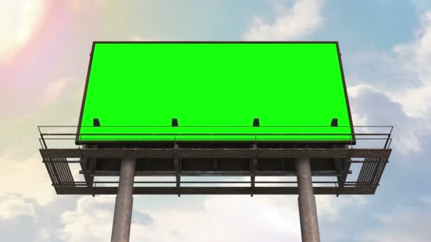 Green Screen Metallic Alphabet Letter Laser Animation — Stock Video