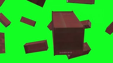 Yeşil ekran metalik alfabe harfi Q lazer animasyonu