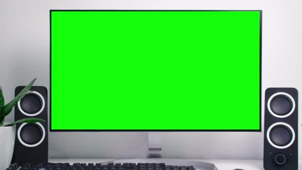 Green Screen Smart Screen Background — ストック動画