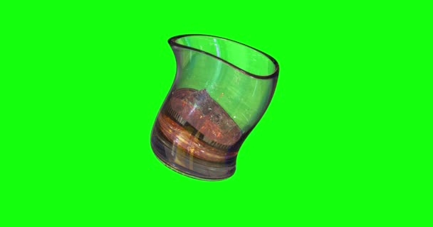 8 animációk 3D whisky sziklák inni koktél üveg előétel whisky zöld scree