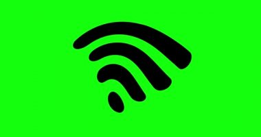 8 farklı animasyon ücretsiz kablosuz internet sinyali düz yeşil ekran kroma anahtarı