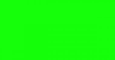 Soyut yatay geçiş turuncu daire ofset efekti yeşil ekran döngü animasyon krom anahtarı