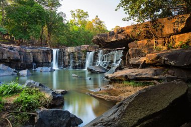 Ton şelale, Tat Ton Milli Parkı, Chaiyaphum, Tayland tat