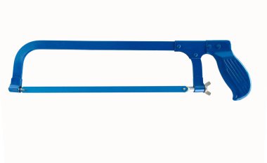 Beyaz arka plan üzerinde izole demir testeresi