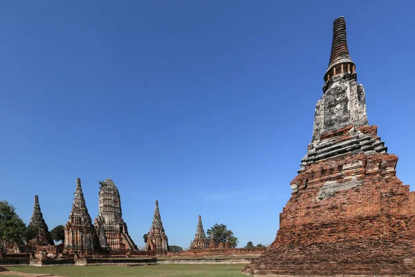 Wat Chaiwatthanaram είναι ένα βουδιστικό ναό στην πόλη της Αγιούταγια ιστορική έννοια πάρκο, Ταϊλάνδη, ταξίδια. — Φωτογραφία Αρχείου