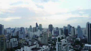 bangkok şehir havadan görünümü.