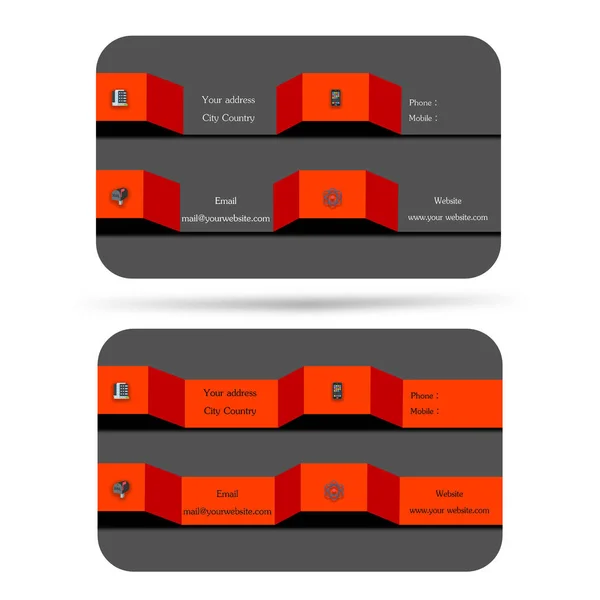 Modern Style Business Card Help Your Company Your Enterprise Illustrious — стоковое фото