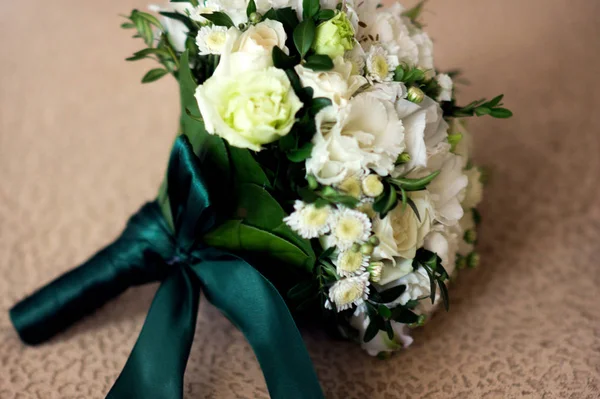 Beautiful wedding bouquet of white flowers and greenery. wedding floristic. Wedding decor