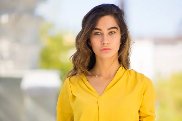 Portret Van Jonge Vrouw Natuurlijke Schoonheid Concept — Stockfoto