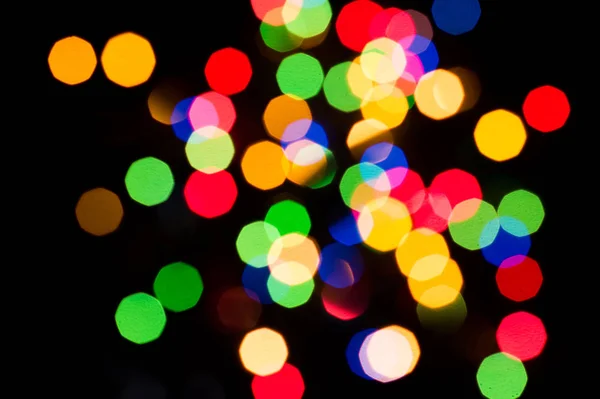 Colorful Bokeh Blurred Lights Background Stock Picture