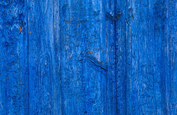 Velhas Ripas Madeira Cor Azul — Fotografia de Stock