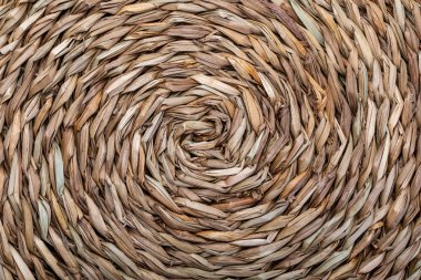 Doku doğal elyaf dairesel yönde (spiral).