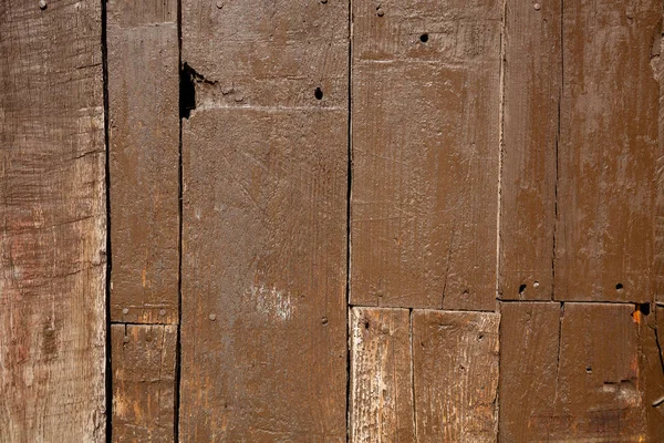 Textura Velhas Ripas Madeira Marrom Envelhecido Deteriorado Com Passar Tempo — Fotografia de Stock