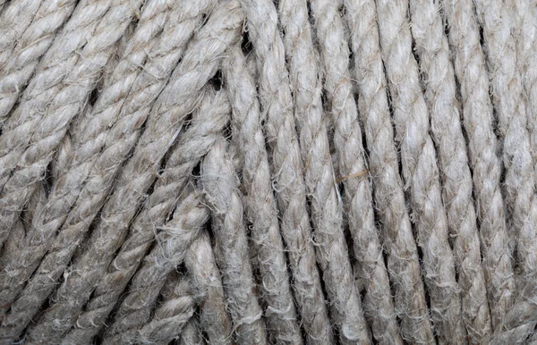 Крупный план натуральной текстуры веревки. (сбор растительных и натуральных волокон ). — стоковое фото