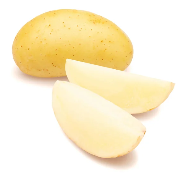 Batata inteira bonita com vários segmentos (cunha de batata). Iso. — Fotografia de Stock