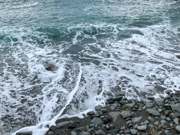 Blå Havet Vågorna Sky — Stockfoto