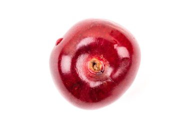 Su damlaları ile izole kırmızı kiraz. taze Berry, yaz. sağlıklı gıda