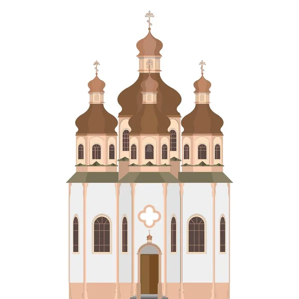 Church Icon Flat Image — Stock Vector