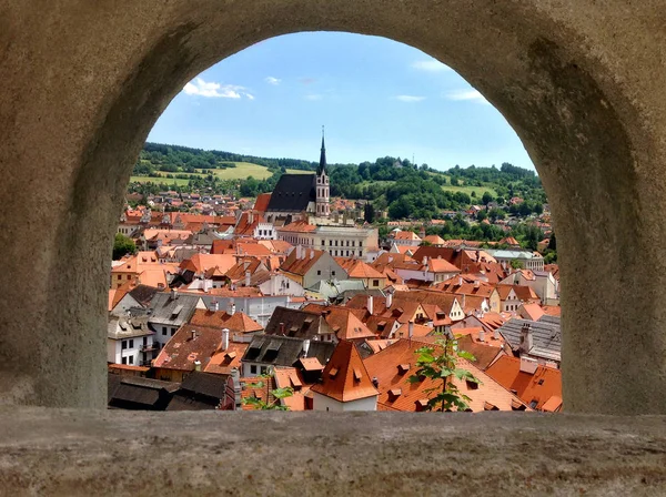 Bella Vista Sulla Città Medievale — Foto Stock