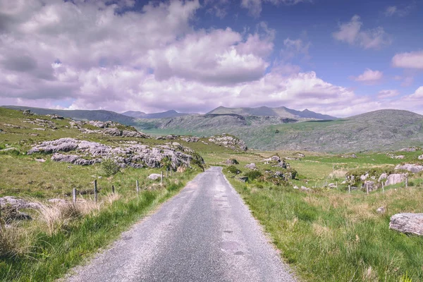 Εξοχή Δρόμος Προς Την Μαύρη Κοιλάδα Στην County Kerry Στην — Φωτογραφία Αρχείου