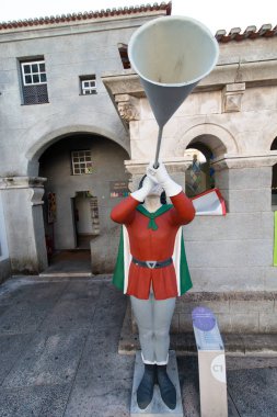 3 Nisan 2017, Coimbra, Portekiz - Portekiz dos Pequenitos, Portekizce küçültme sürümlerinin bir minyatür park evleri ve eski Portekizli sömürgelerine adanmış anıtlar ve pavyonlar.