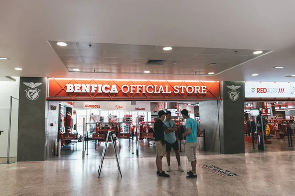 Junio 2018 Lisboa Portugal Tienda Oficial Del Benfica Estadio Luz — Foto de Stock