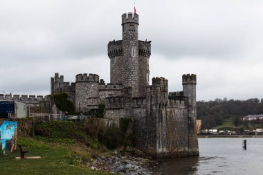 14th Nisan 2018 - Blackrock Castle, Blackrock River Lee İrlanda kıyısında Cork şehir merkezine yaklaşık 2 kilometre bulunan bir castellated sur