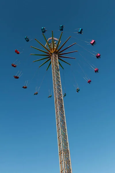 Abril 2018 Cork Irlanda Ferris Wheel Funderland Theme Park Tramore — Fotografia de Stock