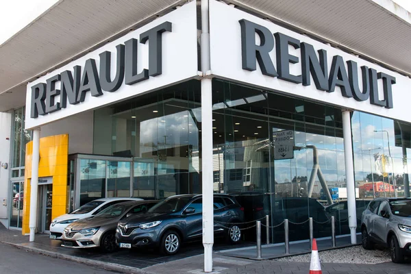 Marzo 2018 Cork Irlanda Kearys Renault Concesionario Automóviles Sala Exposición — Foto de Stock