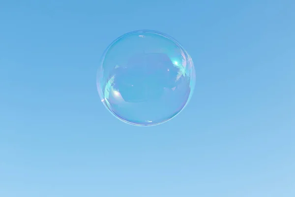 蓝色的天空的肥皂泡 — 图库照片