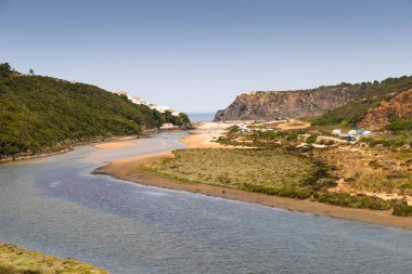 3rd Ağustos 2018, Odeceixe, Portekiz - Odeceixe beach.