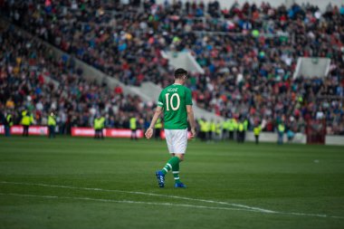 25th Eylül 2018, Cork, İrlanda - penaltı atışları Pairc UI Chaoimh, İrlanda ve Celtic XI vs Manchester United XI arasında Liam Miller haraç maç için 2-2 ' 90 m sonra sona erdi.