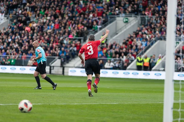 Septembre 2018 Cork Irlande Denis Irwin Marque Penalty Lors Liam — Photo